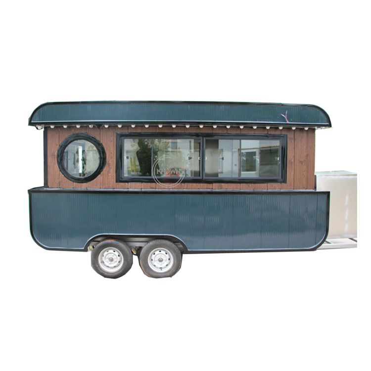 Hot Dog Vending Cart - OEM Fabriekslevering 4M lange mobiele straatvoedselaanhangwagen