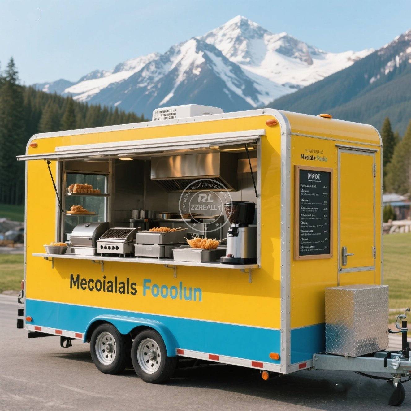 Hot Dog Vending Cart - Aanpasbare fabrikant van voedselaanhangers Kleine mobiele