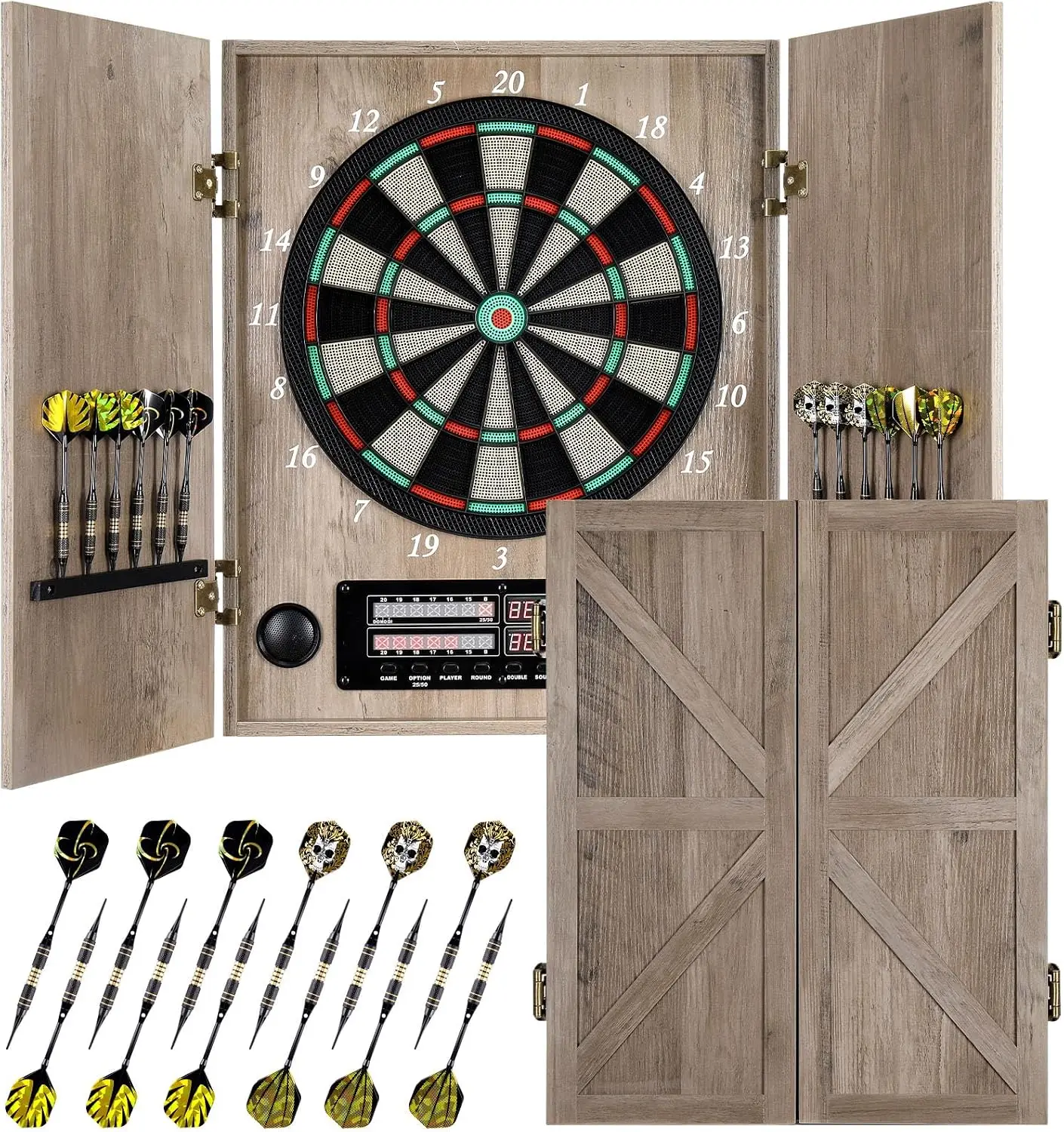 Electronic Dartboard Cabinet - Elektronisch Dartbord, Decoratieve Dartbordkast voor Volwassenen
