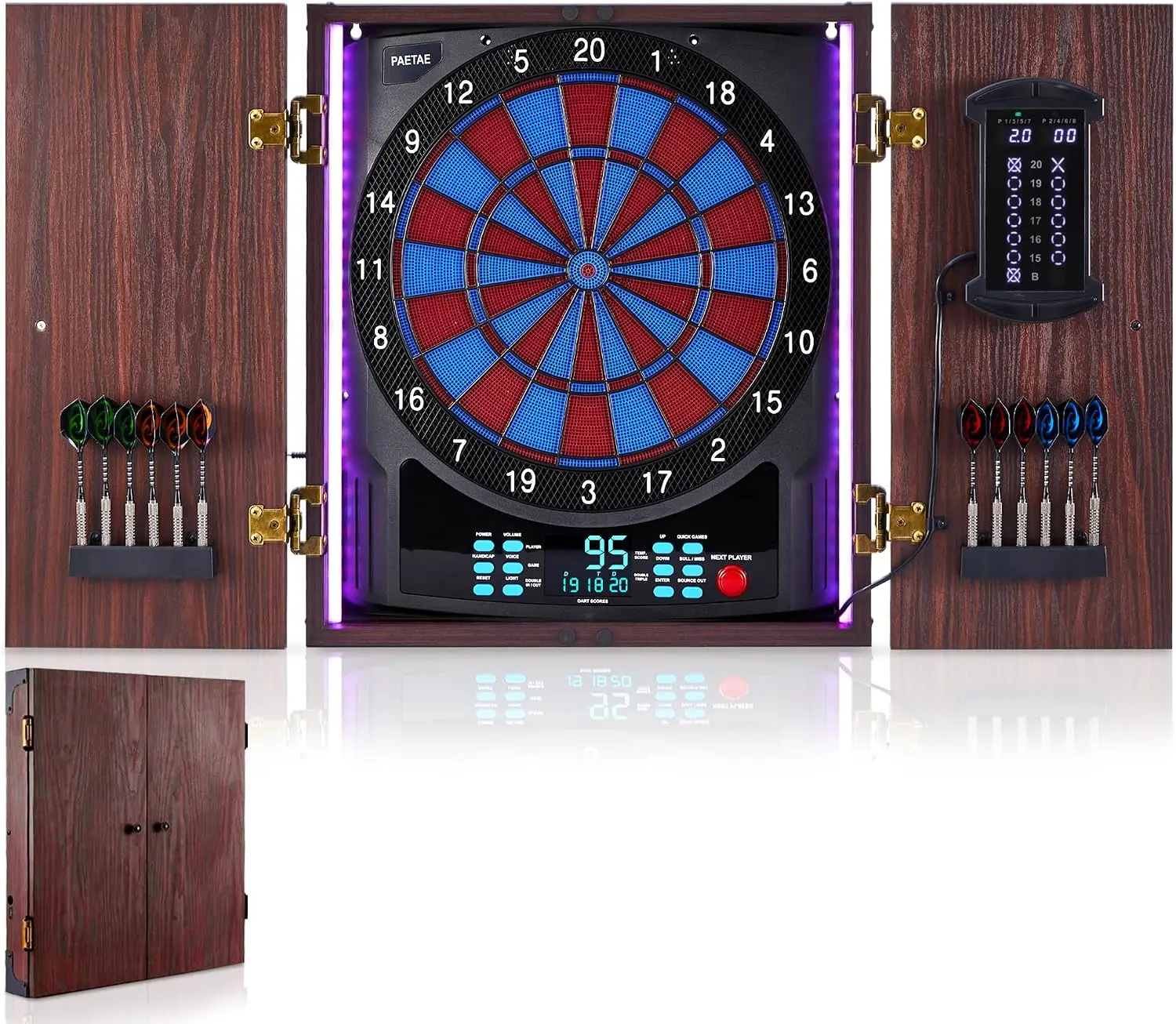 Elektronische Dartbordkast met - Electronic Dartboard Cabinet recensie en prijs