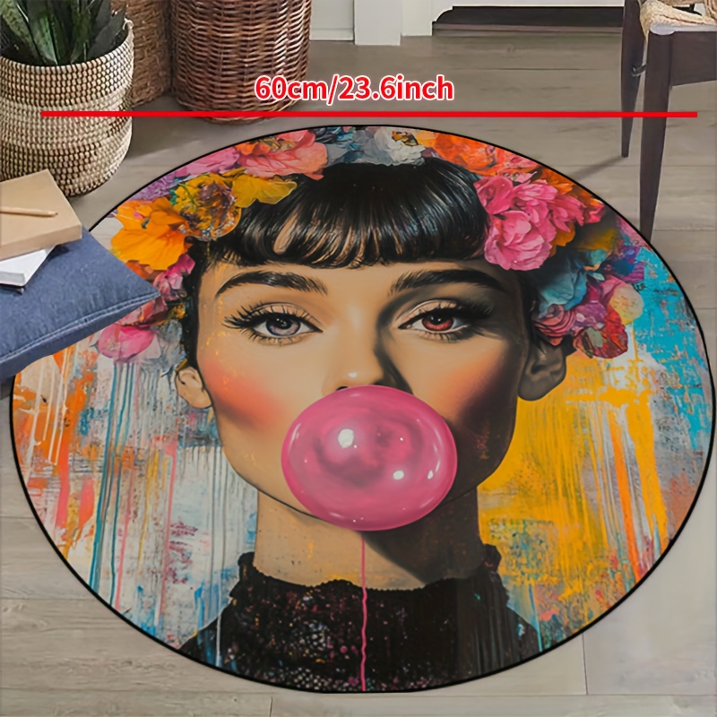 Graffiti Art Vrouw met Bloemen - Bubble Gum Machine recensie en prijs
