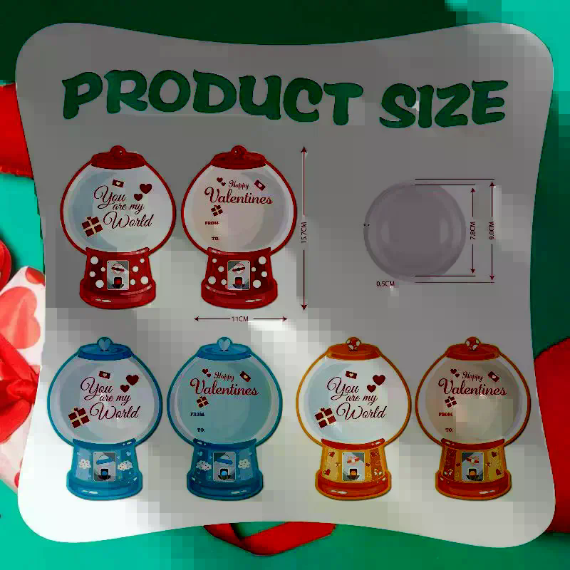 18/36 stuks DIY Valentijnsdag  - Bubble Gum Machine recensie en prijs