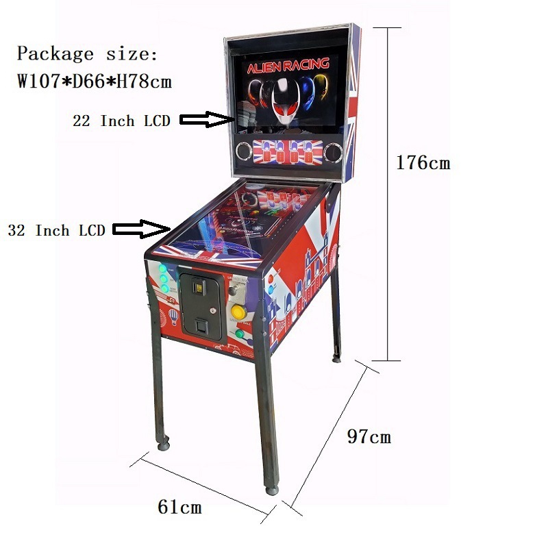 Driescherms virtuele pachinko- - Lcd Screen Arcade recensie en prijs