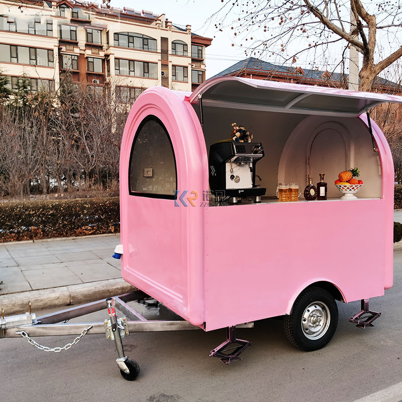 Outdoor mobiele hotdog fastfoo - Hot Dog Vending Cart recensie en prijs