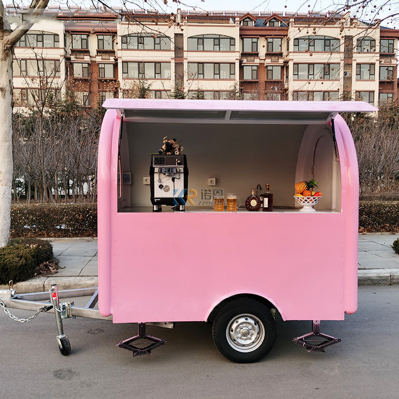 Outdoor mobiele hotdog fastfoo - Hot Dog Vending Cart recensie en prijs