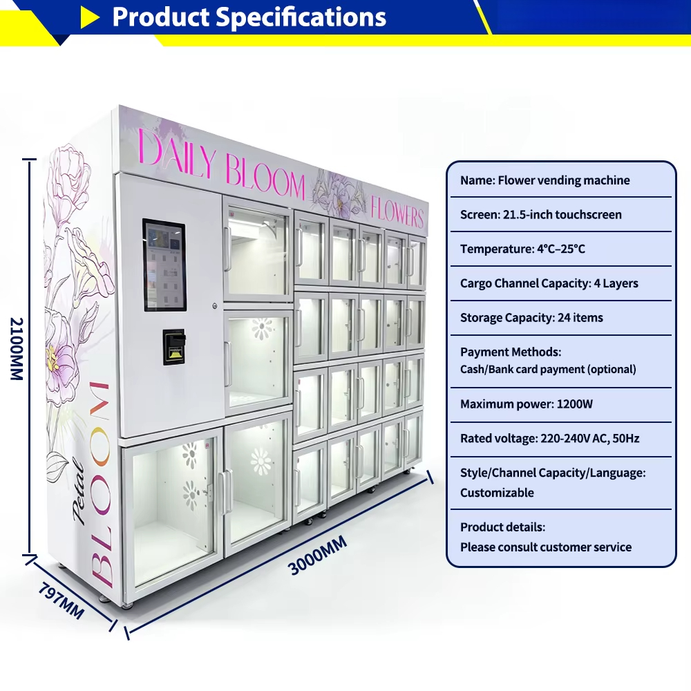 Mini Compacte Bloemenautomaat  - Vending Machine Qr Code recensie en prijs